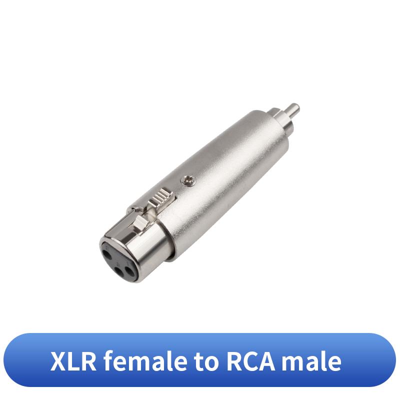 1/4 Inch Male To 3 Pin XLR Female Adapter Stereo 6.35 Mm Female To3-Pin XLR Male Mixer Juitar Microphone Connector 6.5-XLR Plug