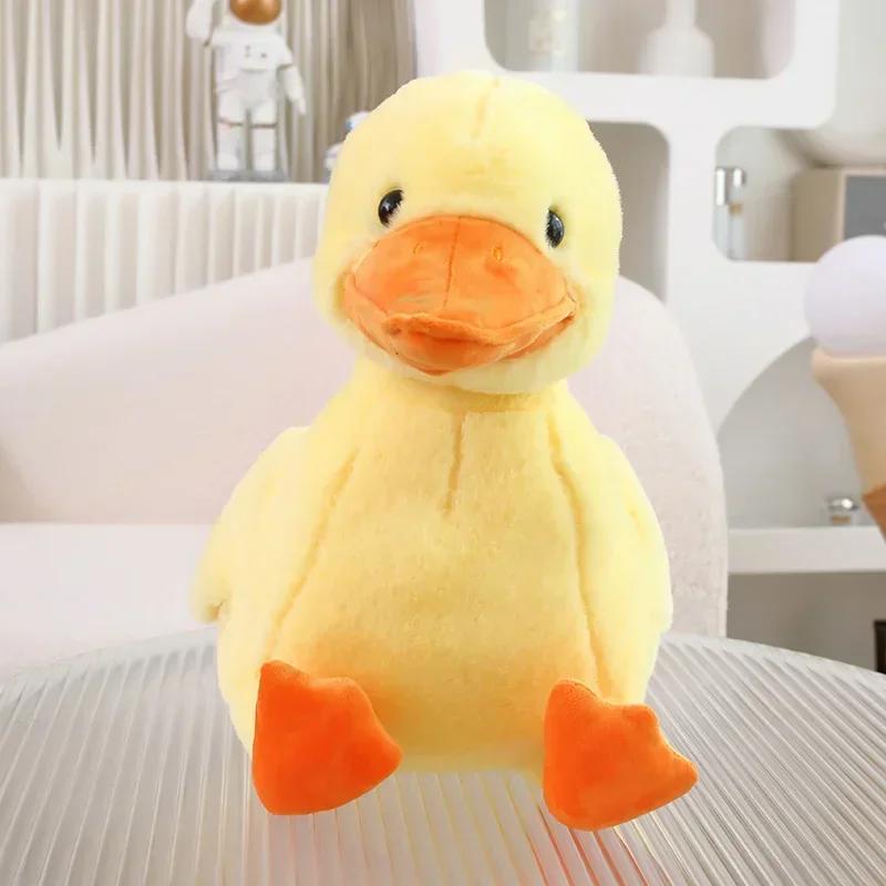 Simulation Small Yellow Duck Kawaii Wild Green Duck Plush Toys Cartoon Stuffed Animals Dolls Soft Throw Pillow Toys Room Decor