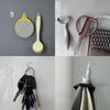 30 PCS Clear Adhesive Wall Hooks - Transparent Acrylic, Reble & Non - Marking. Ideal for Kitchen, Bath, Bedroom & Office