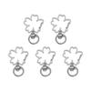 5pcs Metal Key Pendant Key Ring DIY Keychain Lobster Lobster Clasp Hooks Trigger Clips Buckles Snap Hook