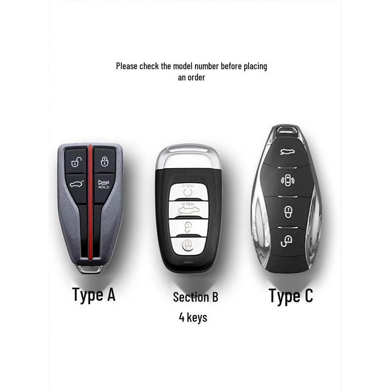 Hongqi HS5/HS7/H5/H9/E-HS9 Key Case with Buckle & Cute Pendant