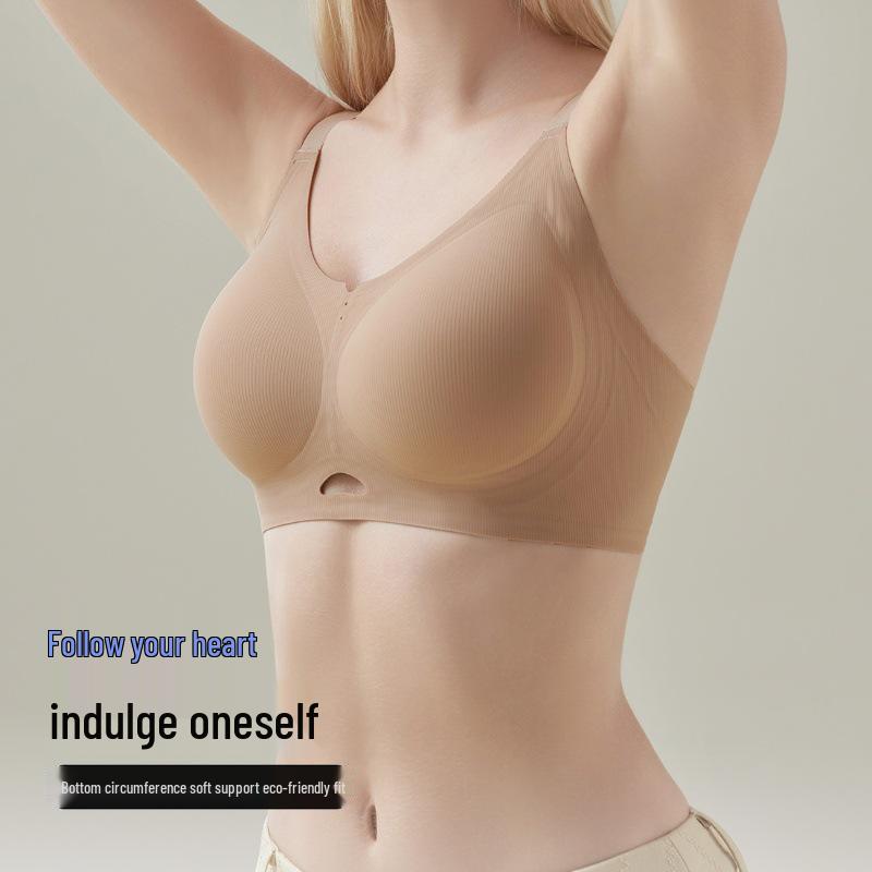 Seamless Thread Lift Jelly Bra: Anti-Sagging, Wire-Free, Comfortable with Side Support for Small Chest