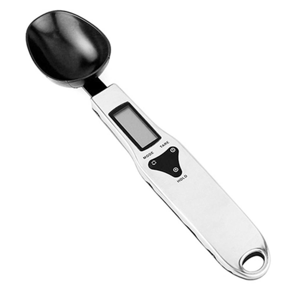 High-Precision Measuring Spoon Detachable Condiment Scale Household Digital Scale Coffee серебряный
