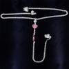 European And American New Card Diamond Sexy Heart Rhinestone Underwear Body Chain, Women'S Accessories Body Chain