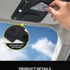Visera Solar de Coche Organizador de Puntos Bolsillo de Almacenamiento Bolsa Estuche Titular para Tarjeta IC Gafas Pin de Sujeción Guardado Ordenación Accesorios de Coche Auto