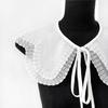 Popular Detachable Collar Embroidered Lace Trim False Collar For Female Teens Girl Daily Outfit Styling Accessory