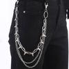 Rocker Metal Chain With Spikes For Pants Belts And Purse Charm Secure Fastening Detachable Waist Decoration Chain