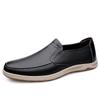 Fashion Fashion Brand's New Blue Men's Genuine Leather Casual Shoes Anti Slip Interview Commuting Work Shoes Men's Split Leather Shoes