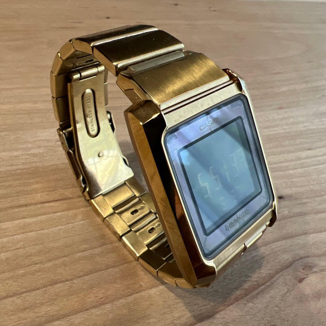 Casio i-RANGE digital watch gold
