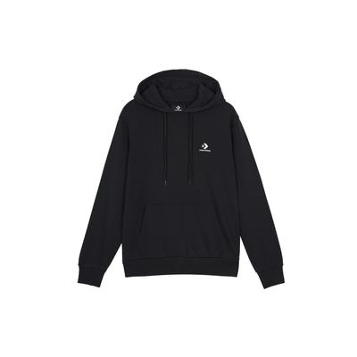Converse Embroidered Star Chevron French Terry Pullover Hoodie Asia Sizing 'Black' Men's 10020343-A01