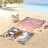 Name Custom We Bare Bears Print Beach Towel, Large Soft Quick Dry Towel for Beach Camping Swimming