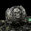 Skull Mechanical Style Men's Ring Punk Trend Ring Fashion Jewelry