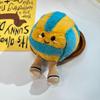 Fun Sports Beach Volleyball Plush Toy Keychain Cartoon Volleyball Soft Stuffed Doll Pendant Car Key Ring Backpack Bag Decor