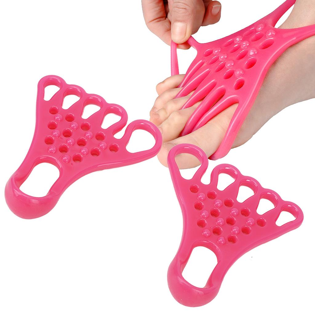 Toe Stretch Belt Pink Correction Claw Toe Stretch Straightener for Muscle Foot Relaxation
