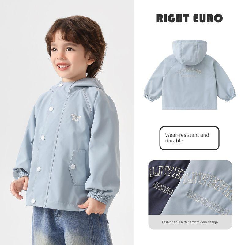 Right European Style Boys' Jacket Spring and Autumn 2026 New Model Top for Toddlers Children's Clothing Boys' Windproof Clothing