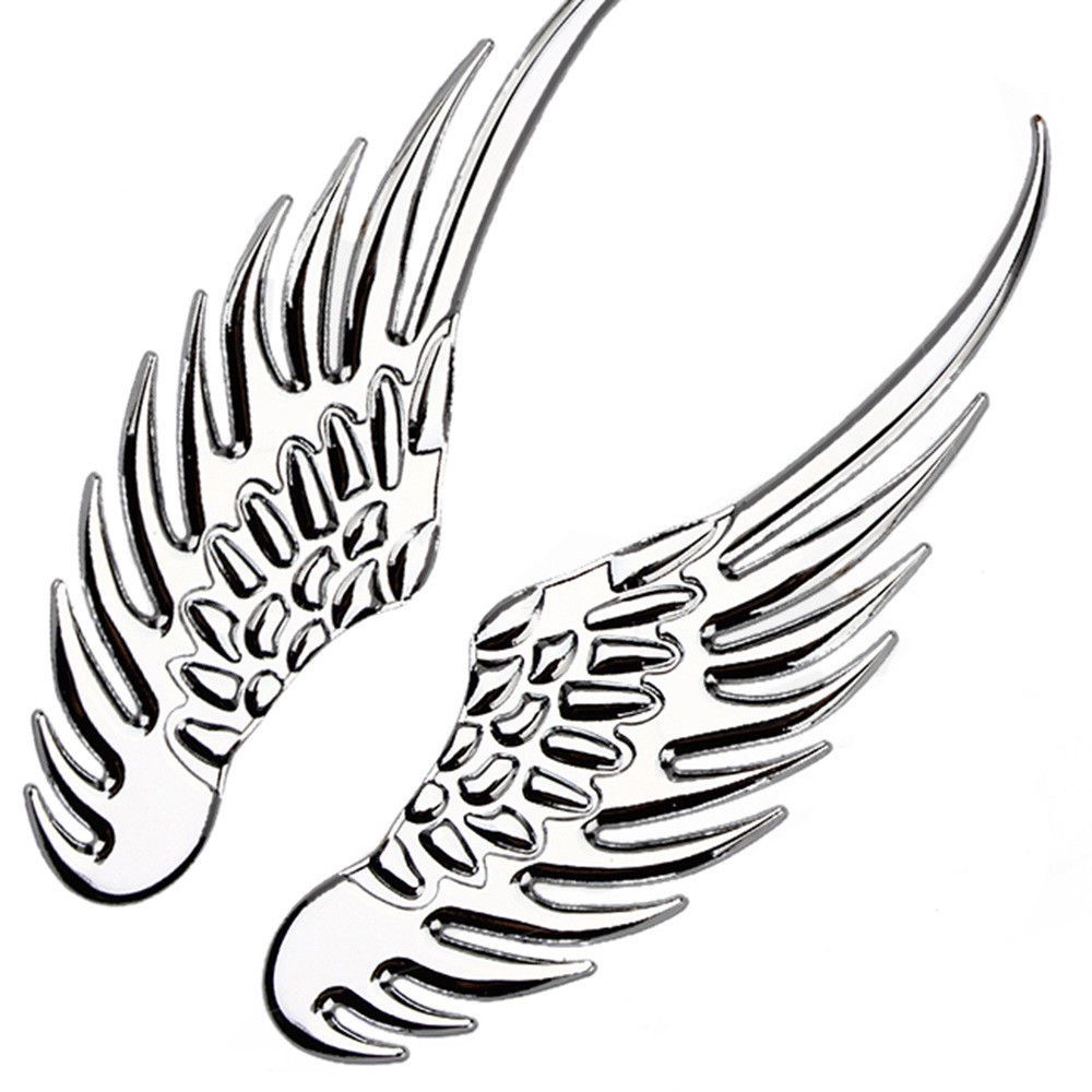 Premium Quality 3d Stainless Steel Angel Eagle Wing Decal Stickers For Cars And Trucks
