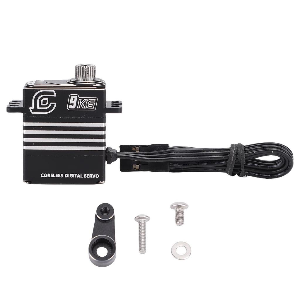 9KG RC Digital Micro Servo with Arm IP66 Water Proof Metal Servo Replacement for SCX10 III 1/18 Craw