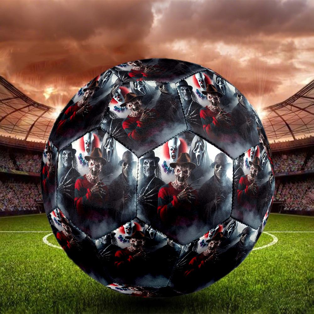 Horror Killer Indoor Soccer Ball Size 5 Colorful All Ages Machine Stitched PVC Competition Ready Durable High-Bounce