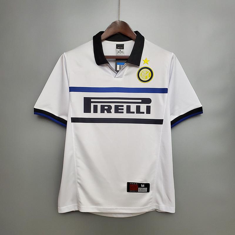9798 Serie A Inter Mailand Heimfußballtrikot Nr.. 10 Groß Rosa Morano Djokav Retro-Trikot