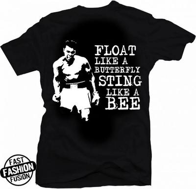 Muhammad Ali Float Like a Butterfly Sting Like a Bee Greatest Boxing T-Shirt