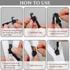 12/24Pcs Adjustable Zipper Slider Puller DIY Zipper Replacement Kit Zipper Puller Replacement  Bags
