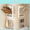 Kitchen Wall Mount Pot Lid Rack With Multilayer Storage For Home Cooking