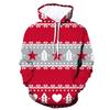2026 Cross-border 3D Hot Digital Printed Women's Sweater Christmas Hooded Sweater Hot Sale Women's Clothing