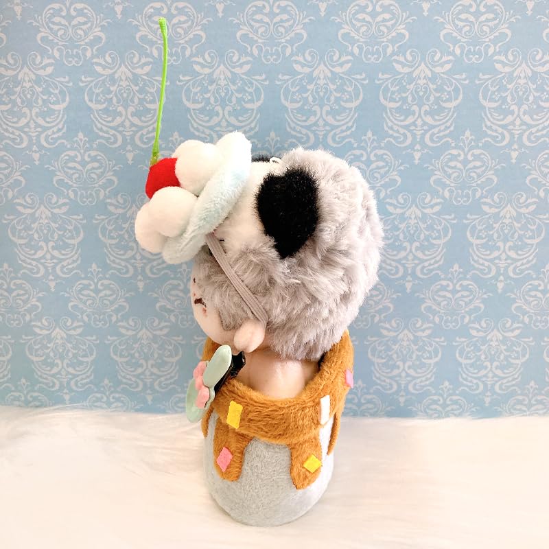 Chocolate Mint Cake Shaped Plush Clothes for 10cm Plush Toys, Kigurumi Accessories, Otaku Activities, Dolls, Mascots, K-Pop Dolls, Costumes [Used]