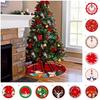 2021 New Year Christmas Tree Skirt,Creative And Exquisite Print Tree Bottom Decoration Christmas Supplies Ornaments