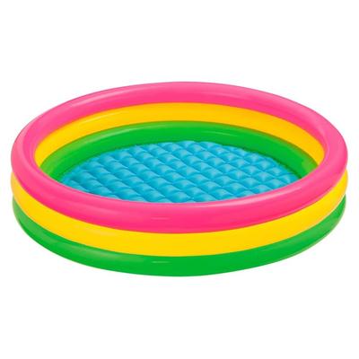 Intex Sunset Glow Pool 114x25cm Round Multicolor Inflatable Kids Swimming Pool