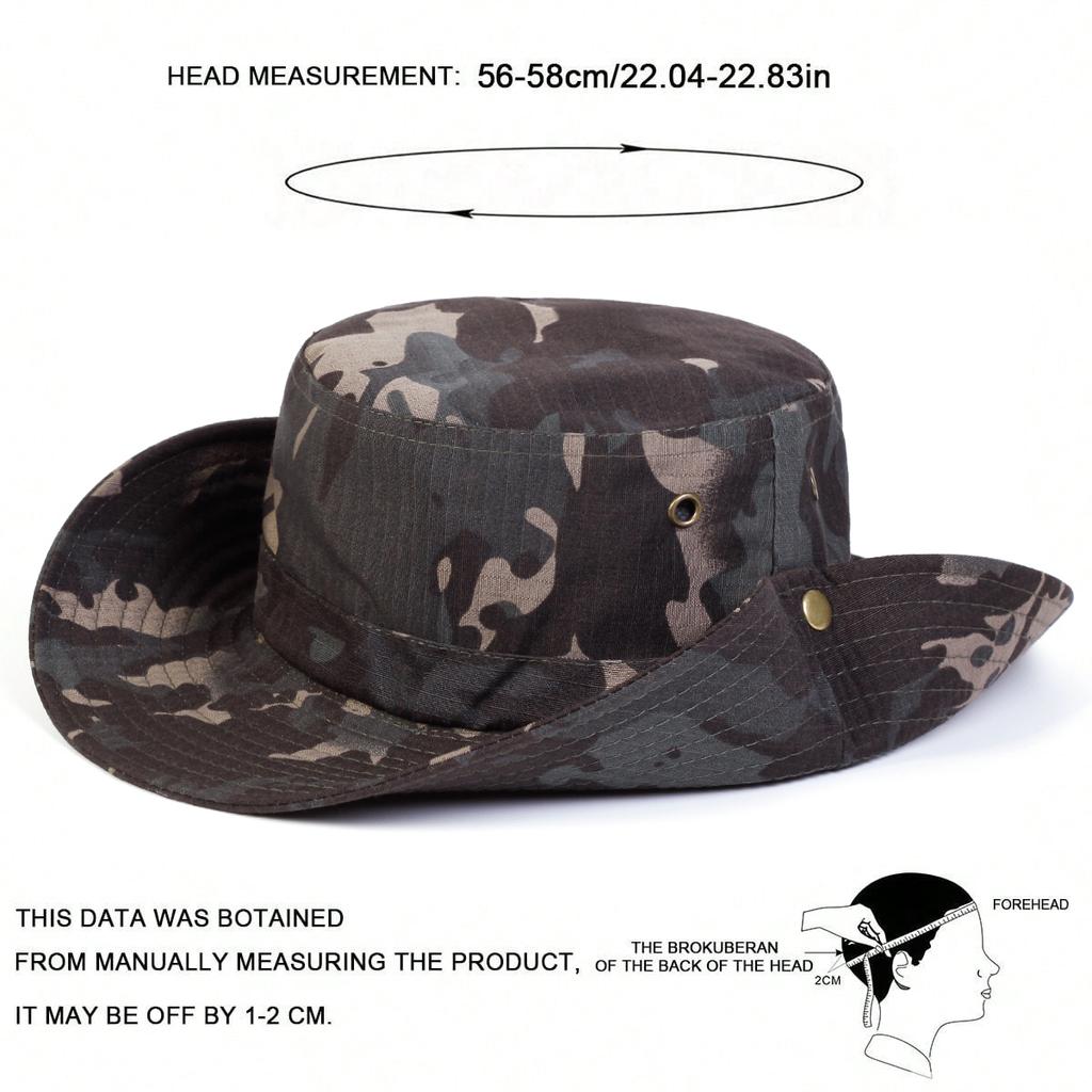 Unisex Big Brimmed Fisherman's Hat Sunscreen Beach Hats Outdoor Leisure Bucket Cap Foldable Caps