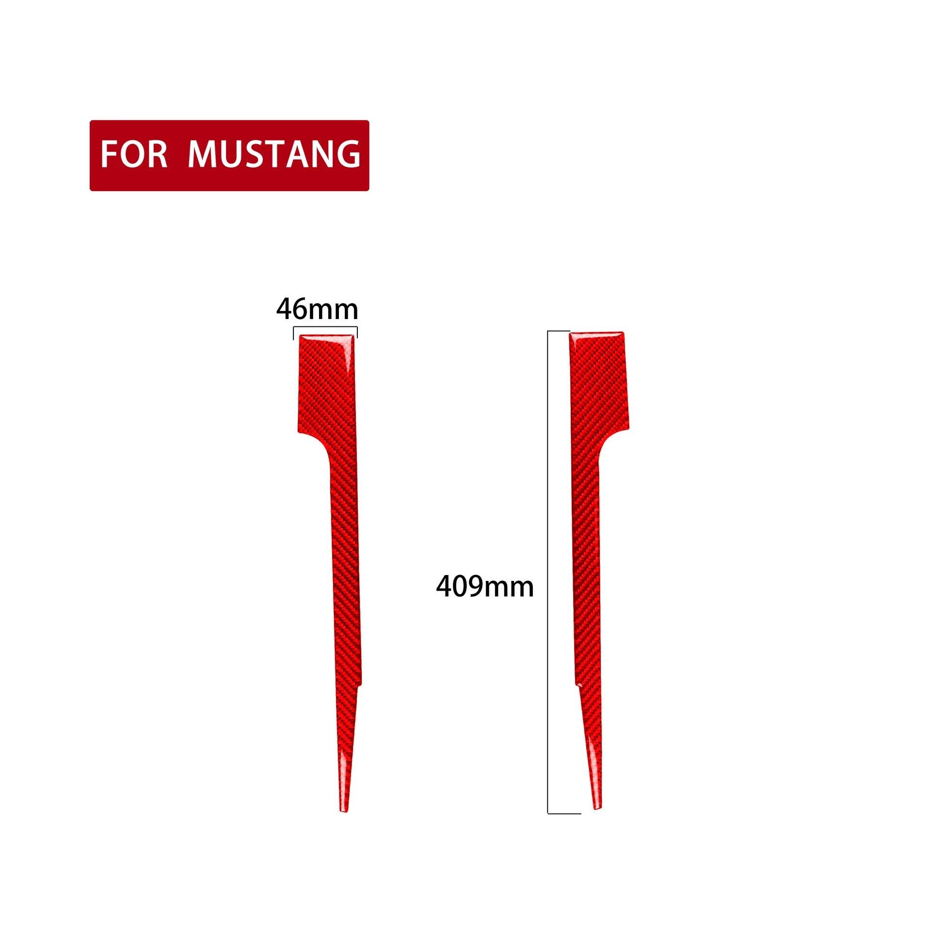 

Углеродное волокно для Ford Mustang 2005-2009, автомобильный центр управления CD, декоративная наклейка на панель, авто аксессуары для дома, наклейки на отделку Style A Red