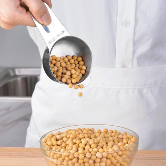 30/60/80/120/160/180/240ML Measuring Spoon Precise Measurements Stainless Steel Measuring Cup Set for Cooking