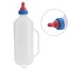 Lamb Milk Bottle, 1l White Plastic Lamb Milk Feeder with Handle and Detachable Nipple, for Lambs Sheep