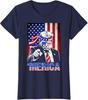 Trump Merica Pride 4th of July Tee Ladies' Crewneck T-Shirt