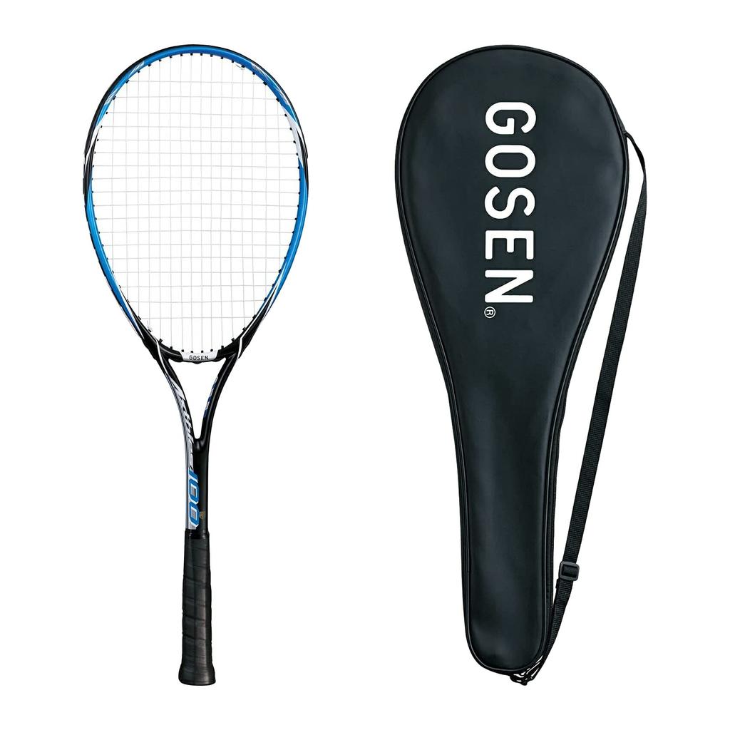 [Includes 1 Sticker] Soft Tennis Racket Gosen Axies 100 SRA1 STA Official Mark Included Gut Tensioned Soft Tennis Racket for New Club Members, Club