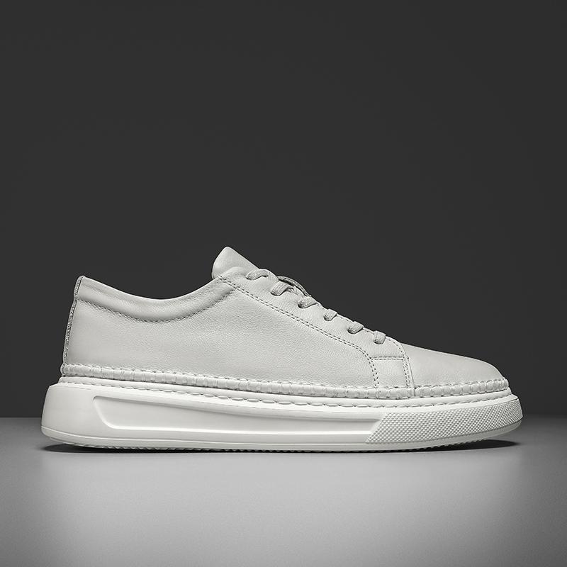 Fashion Ltalian Brand Genuine Leather Casual Shoes Luxury Classic Men  Casual Leather Oxford Shoes Outdoor Comfy Antiskid Jogging Shoes