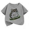 Funny Mouse Printed Graphic Kids Tshirts Summer Short Sleeve Tees Cartoon Animal Boys Girls Clothes Tops Y2K Children T-shirt