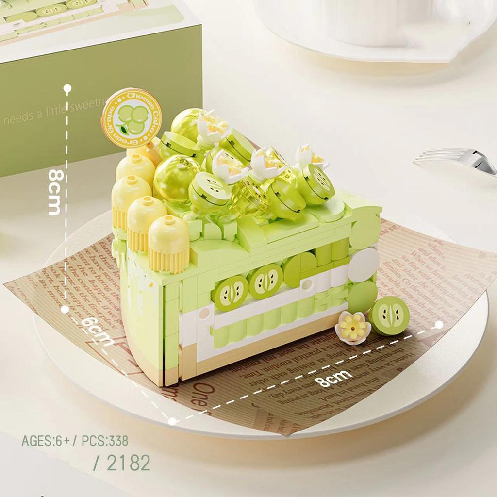 Idea Delicious Food Mini Block Dessert Building Bricks Fruits Cake Strawberry Mango Lemon Grape Chocolates Candy Toy For Gifts