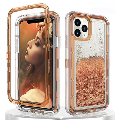 For iPhone 13 12 11 14 15Pro MAX X XSMAX XR XS 12/13MINI SE 6 6S 8 7 Plus Glitter Dynamic Quicksand Shockproof Phone Cases