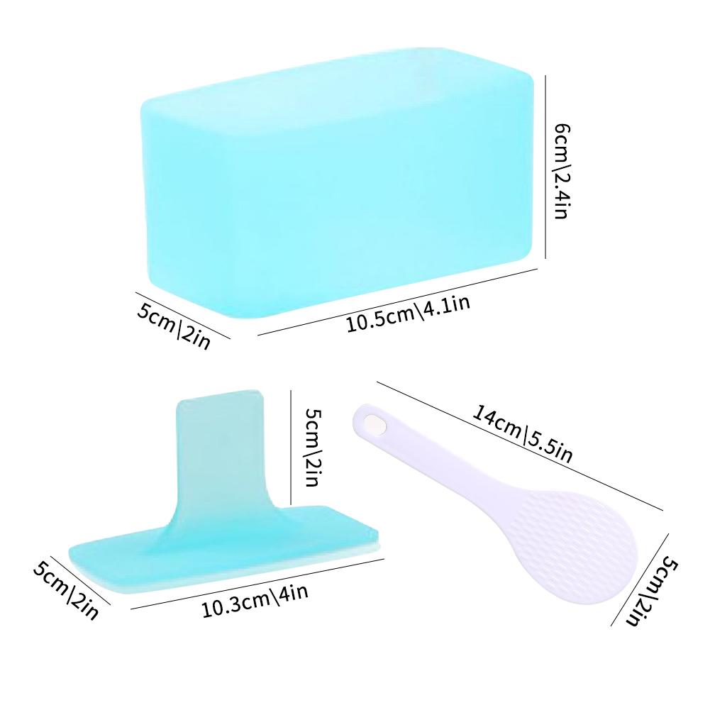 Warship Sushi Mold DIY Rectangular Rice Ball Mold Food Reusable Material Cooking Grade Kitchen V0Q8