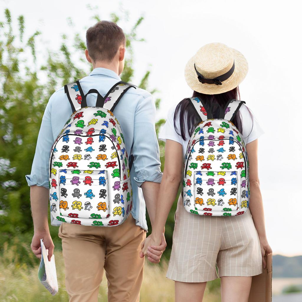 BFDI Cartoon Cool Backpack Outdoor Student Work Daypack Laptop Computer Canvas Bags