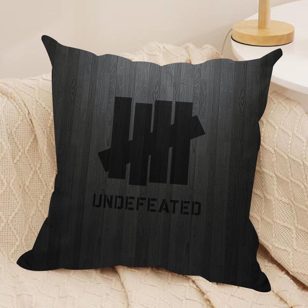 

cool UUndefeatedS logo Cushion Cover Soft Plush Throw Pillow Cover DoubleSided Decorative Cushion Case Sofa Bedroom Decor 30x30cm