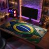 Brazil Football Crest Mouse Pad, Extended Non Slip Rubber Desk Mat for Gaming Office Laptop Fan Gift
