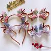 Christmas Costume Dress Up Children Hair Clip Christmas Headwear Elk Hair Hoop Antler Hairpin