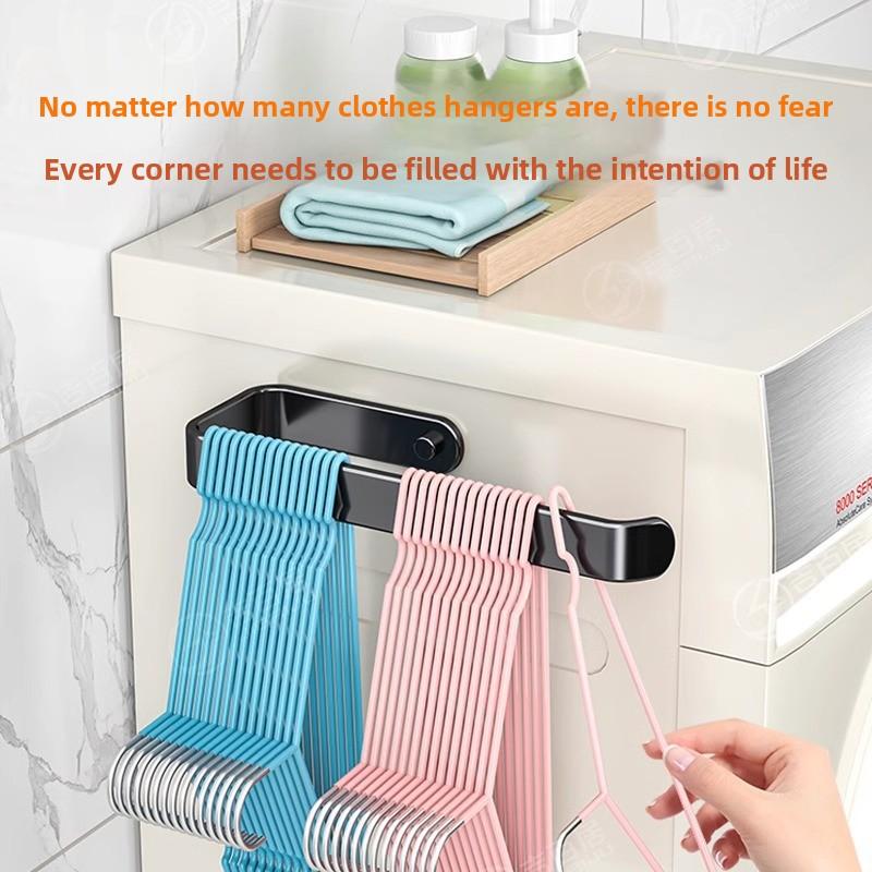 Bathroom Balcony Wall No-punch Hooks Wall-mounted Shelf