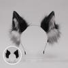 Furry Cat Ears Headband Plush Wolf Dog Hair Band Sweet Animals Hair Hoop  Cosplay