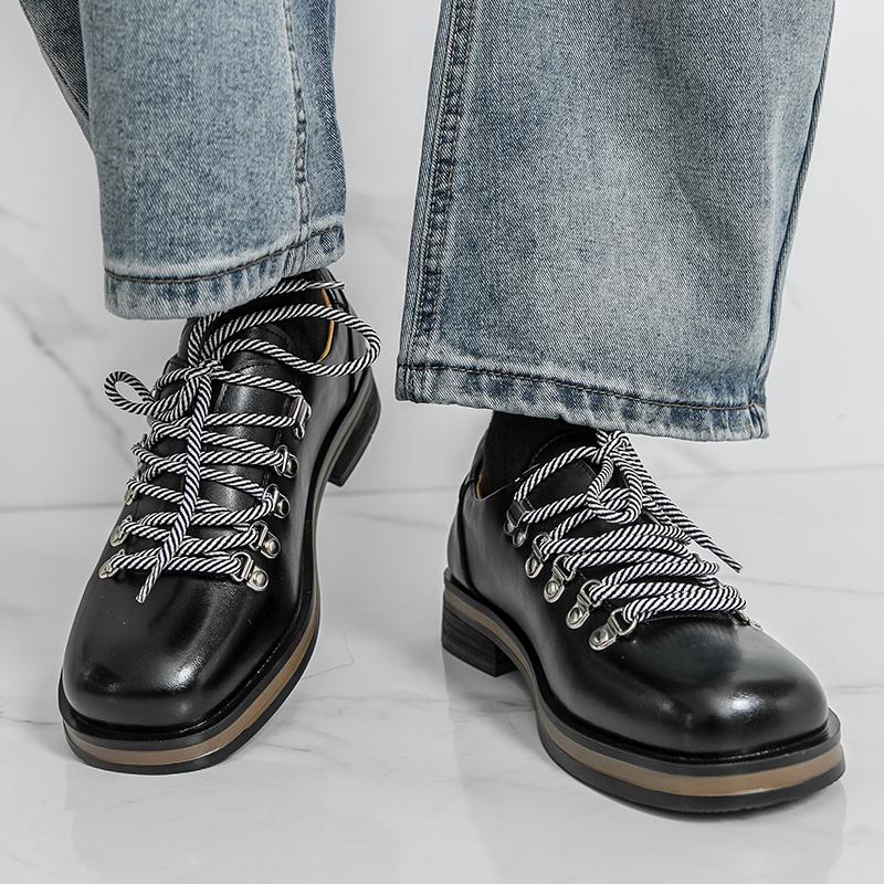 Wipon Men's All Season Shoes Leather Casual Fashion Comfortable Wear For Daily Use Durable Material With Good Quality Cm