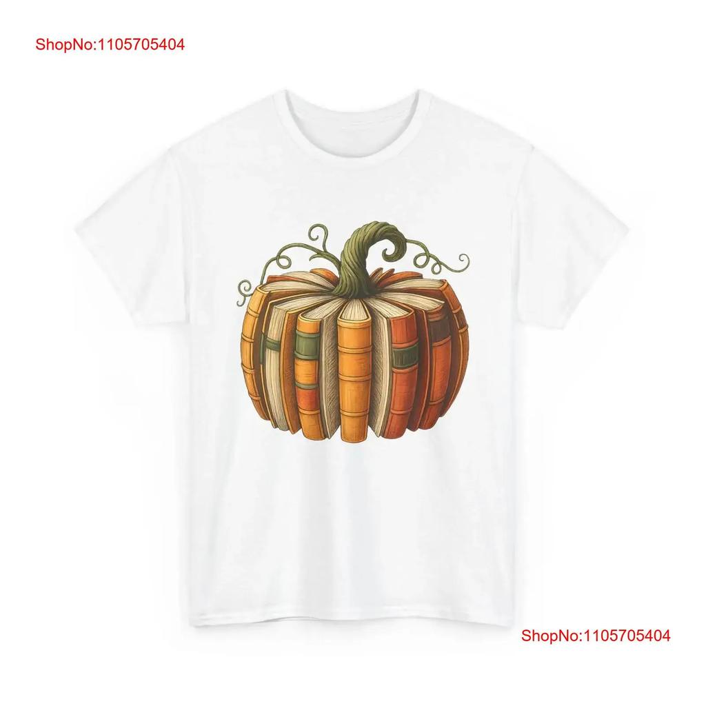 Fall Book Pumpkin T Shirt Teacher Vintage Designer Clothes Graphic Breathable Soft Streetwear