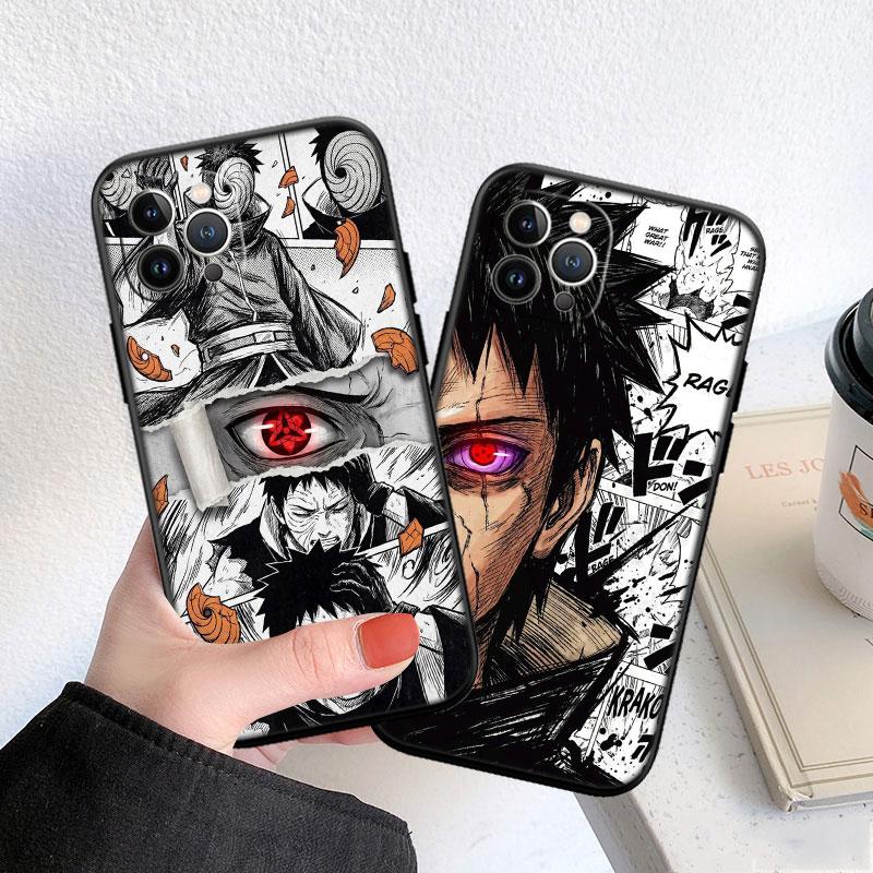 LO75 NARUTO Uchiha Obito Soft Shell Phone Case for Samsung Galaxy S20 S21 S22 Ultra FE + Plus A21S A22 A24 A25 A26 A30 A30S A31